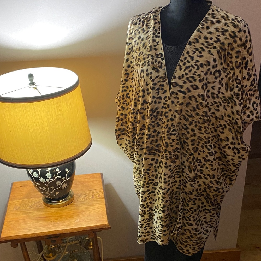 Leopard Print Women's Kimono